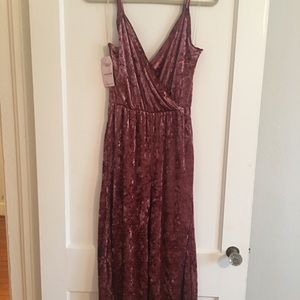 Dress Up- Velvet Jumpsuit
